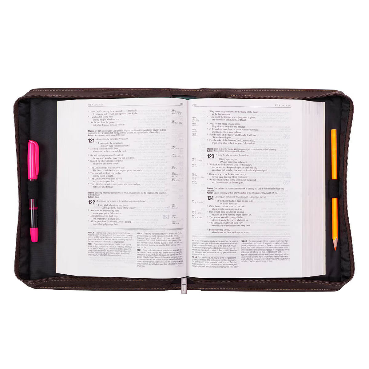 Blessed Light Blue Faux Leather Fashion Bible Cover - Luke 1:45 (Extra Large)