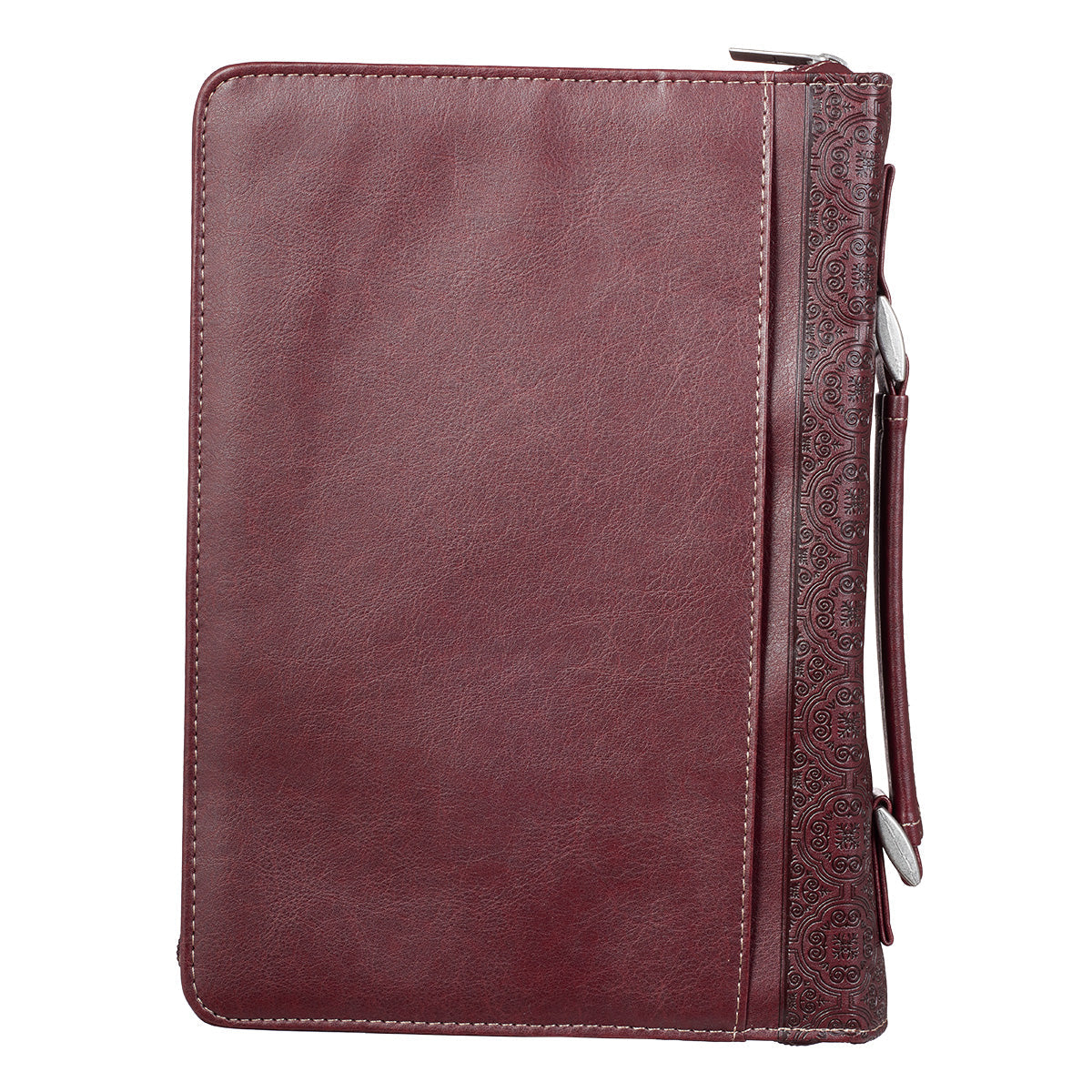 The Lord's Prayer Two-tone Brown Faux Leather Classic Bible Cover (Large)