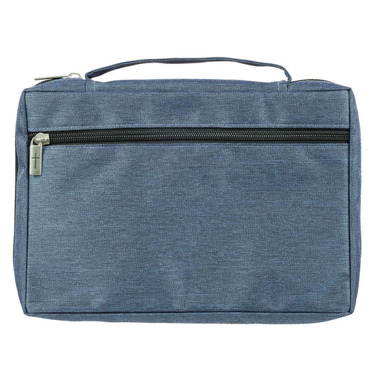 I Can Do All Things Blue Poly-Canvas Bible Cover - Philippians 4:13