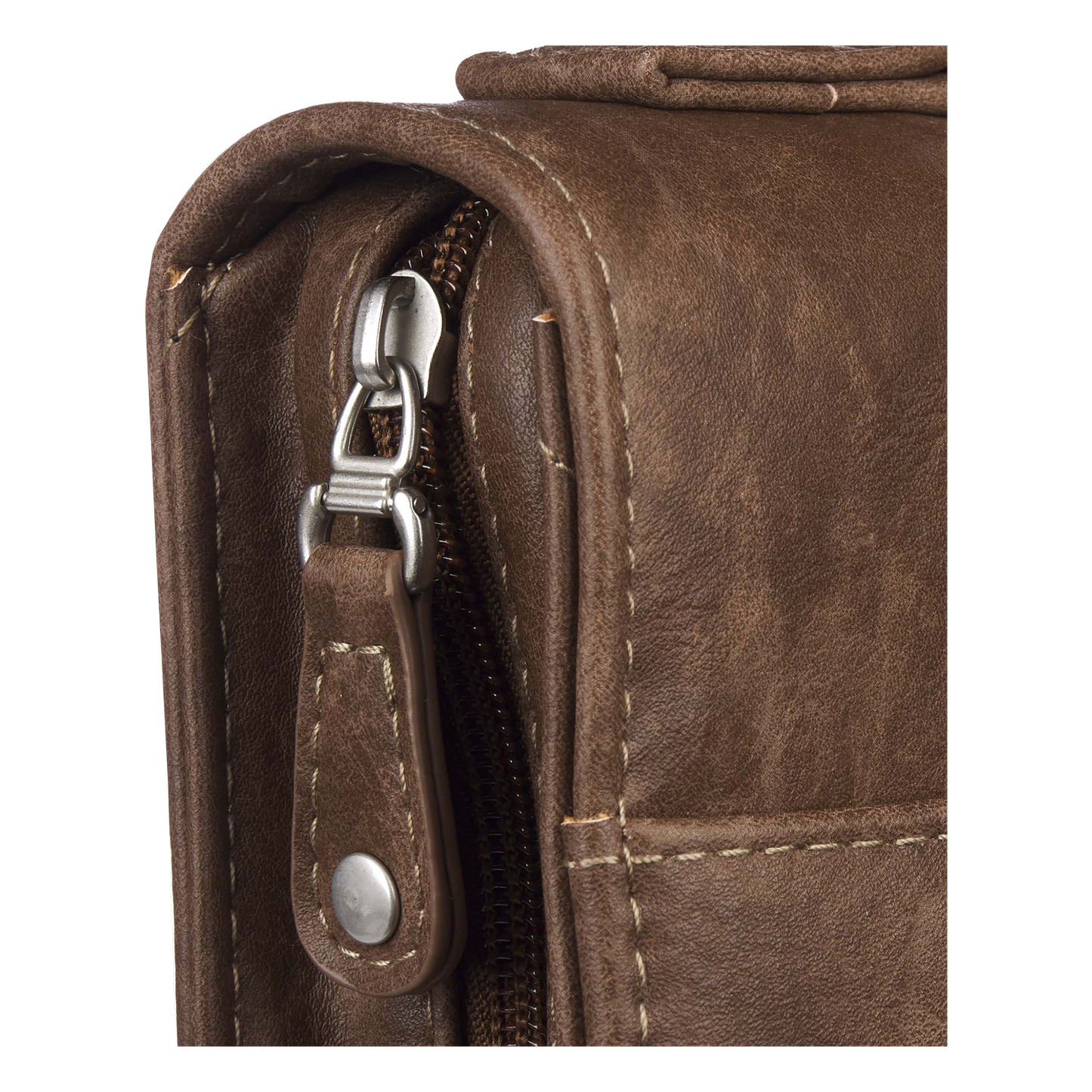 Trust In The Lord Two-Tone Brown Classic Faux Leather Bible Cover - Proverbs 3:5 (Large)