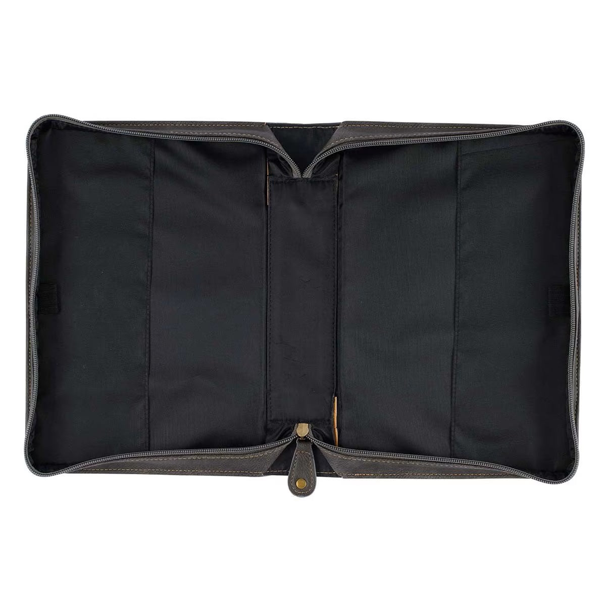 Be Still Majestic Valley Charcoal Faux Leather Classic Bible Cover- Psalm 46:10 - Medium