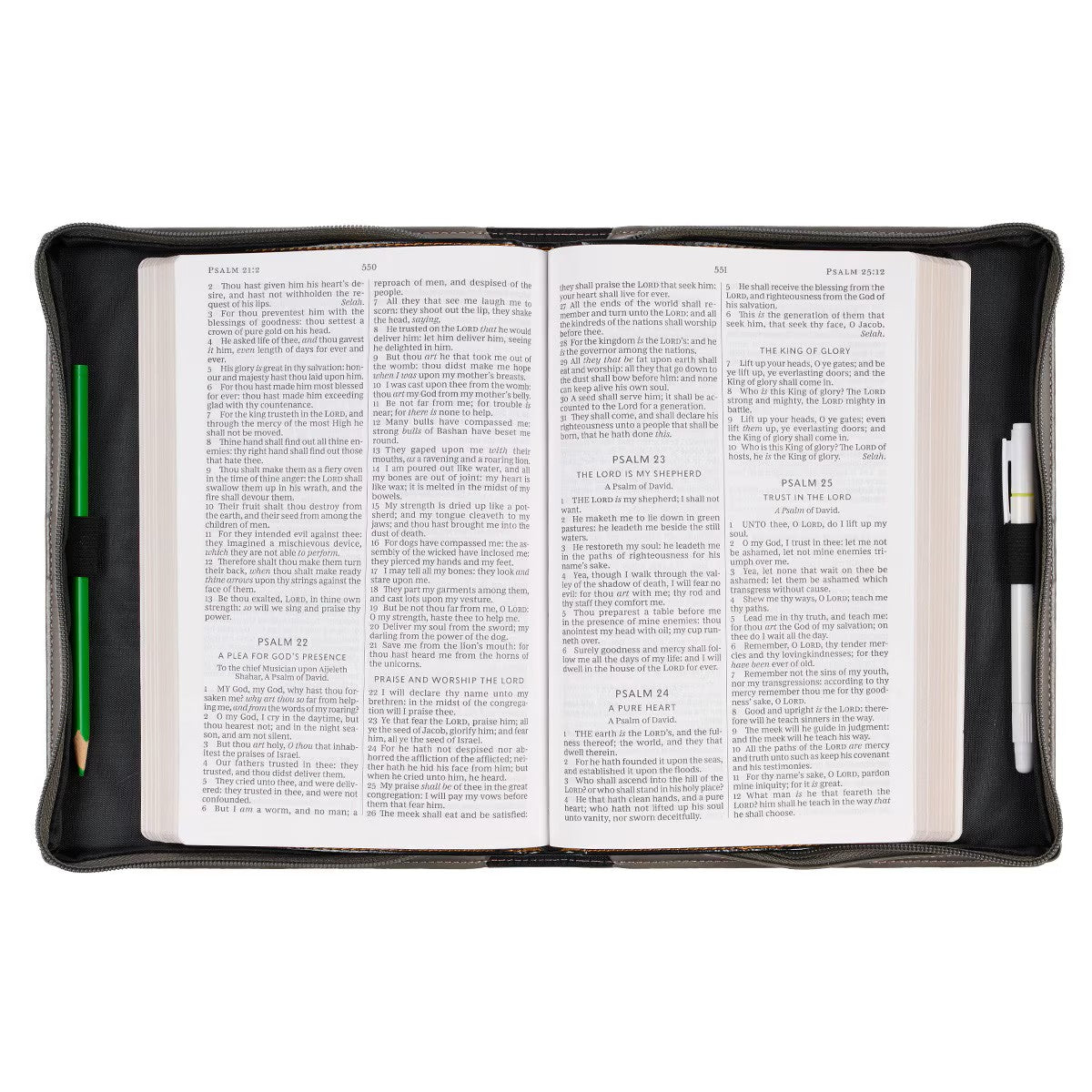 Be Still And Know Faux Leather Bible Cover - Psalm 46:10 (Extra Large)