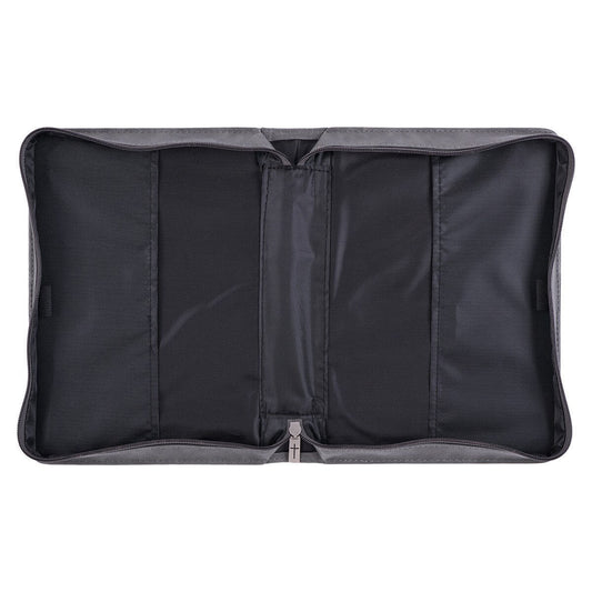 Trust in the LORD Gray and Black Faux Leather Bible Cover - Proverbs 3:5 (Large)
