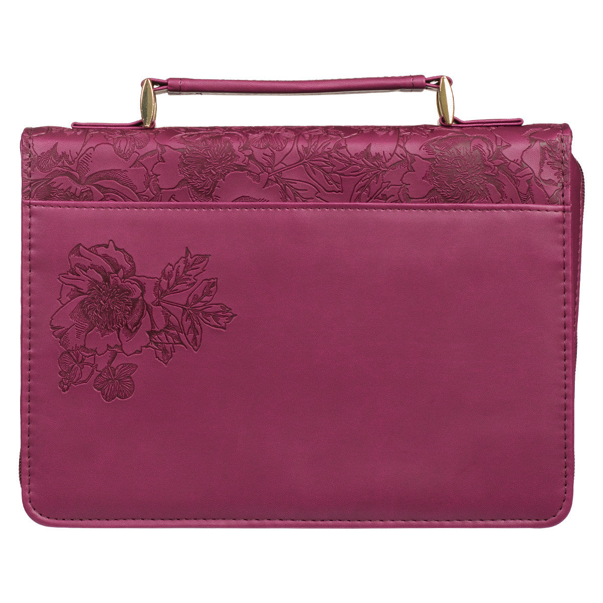 Walk by Faith Ruby Red Faux Leather Fashion Bible Cover (Large) - 2 Corinthians 5:7