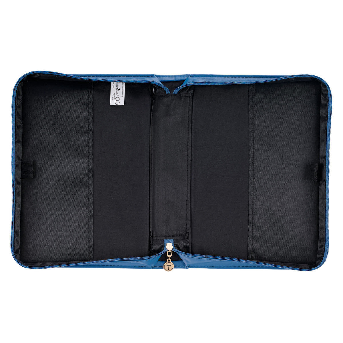 The Kingdom of God Two-tone Blue Faux Leather Fashion Bible Cover (Large) - Matthew 6:33