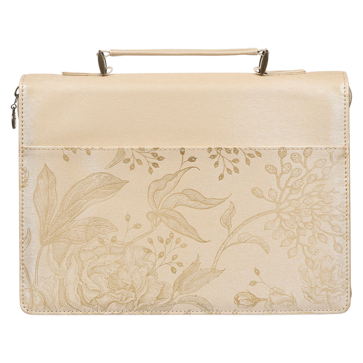 Hope Butterfly Teal Faux Leather Fashion Bible Cover (Large) - Isaiah 40:31