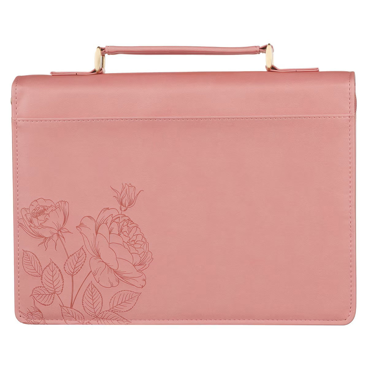 Plans Pink Bouquet Faux Leather Fashion Bible Cover - Jeremiah 29:11