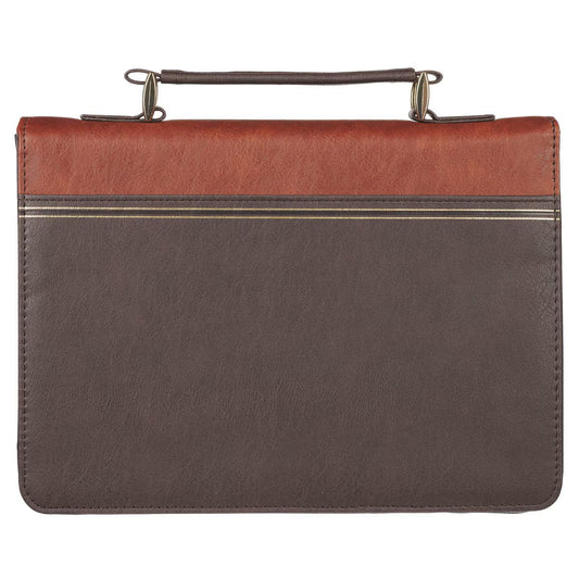 Have Made You Two-tone Brown Faux Leather Classic Bible Cover - Isaiah 46:4