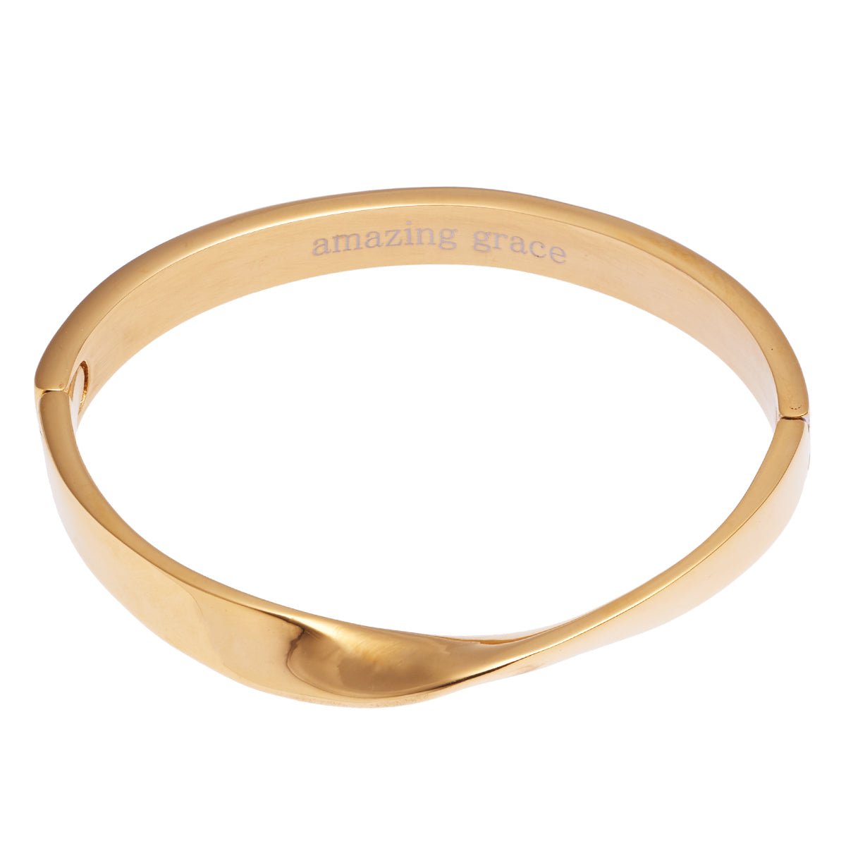Amazing Grace Hinged Bangle Bracelet Jewelry