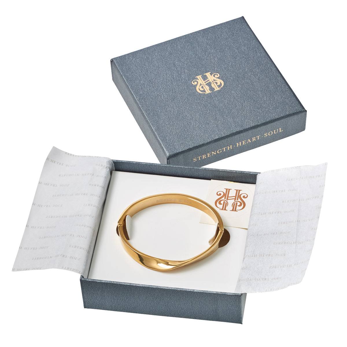 Amazing Grace Hinged Bangle Bracelet Jewelry