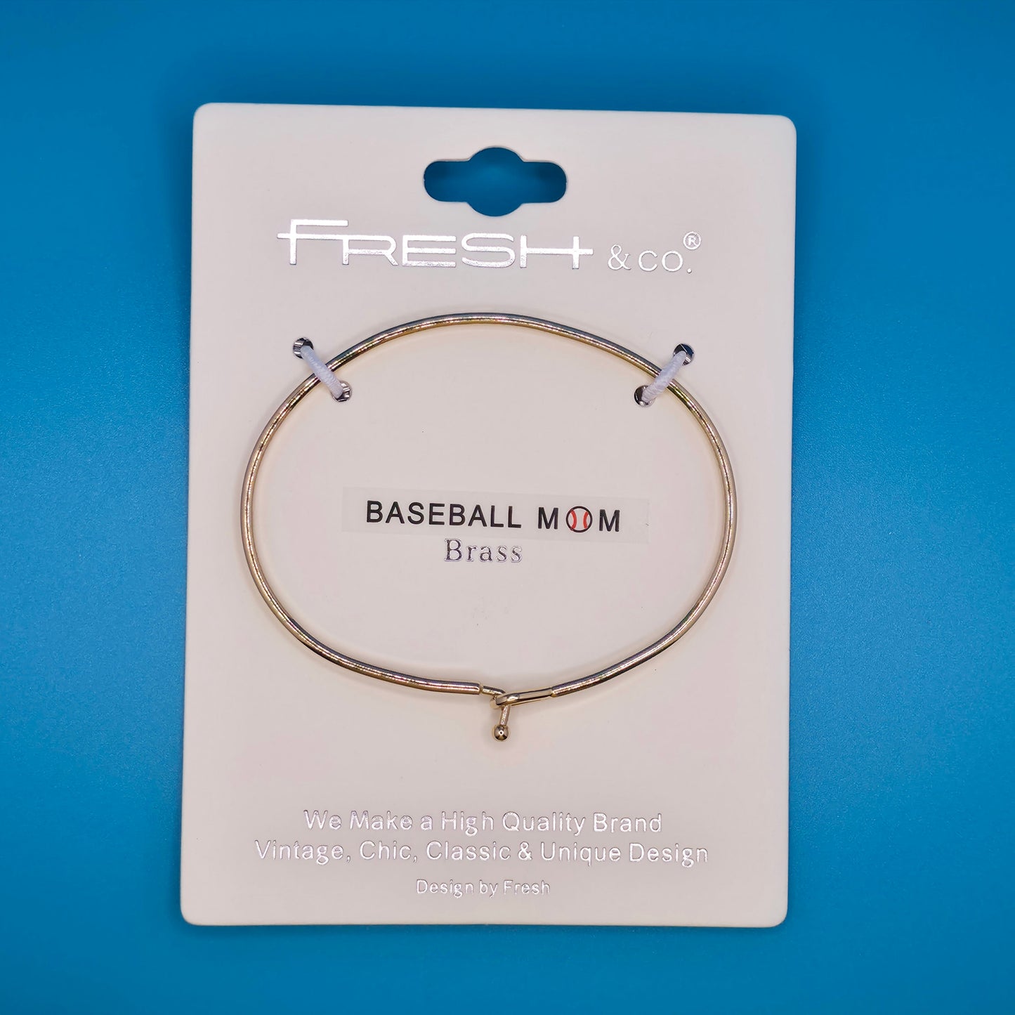 BASEBALL MOM Inspirational Message Bracelet Positive Message Engraved Thin Bangle - Jewelry