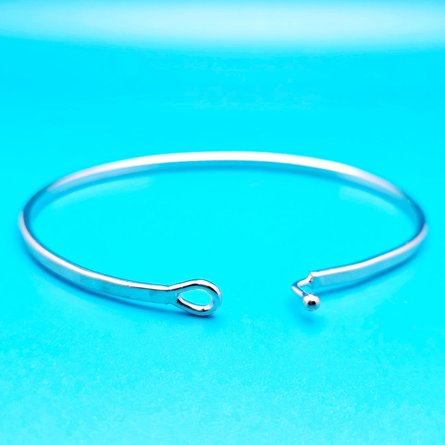 BE STILL Inspirational Message Bracelet Positive Message Engraved Thin Bangle - Jewelry