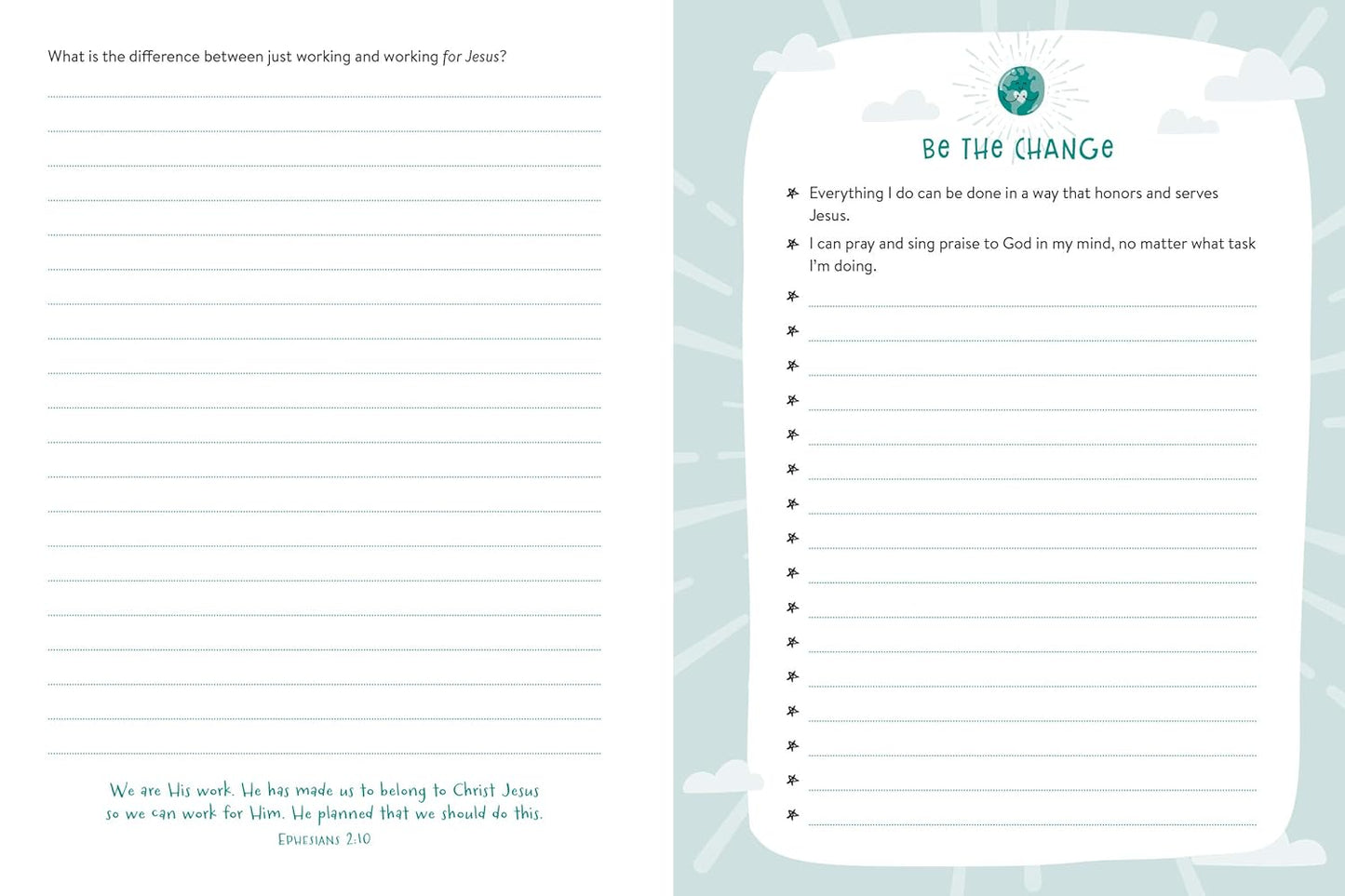 BE the CHANGE: A Lists and Ideas Journal to Help You Shine Your Light for Jesus Spiral-bound by JoAnne Simmons