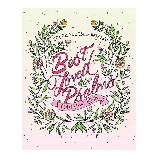 Best Loved Psalms Coloring Book (Color Yourself Inspired) Paperback Compiled by Barbour Staff