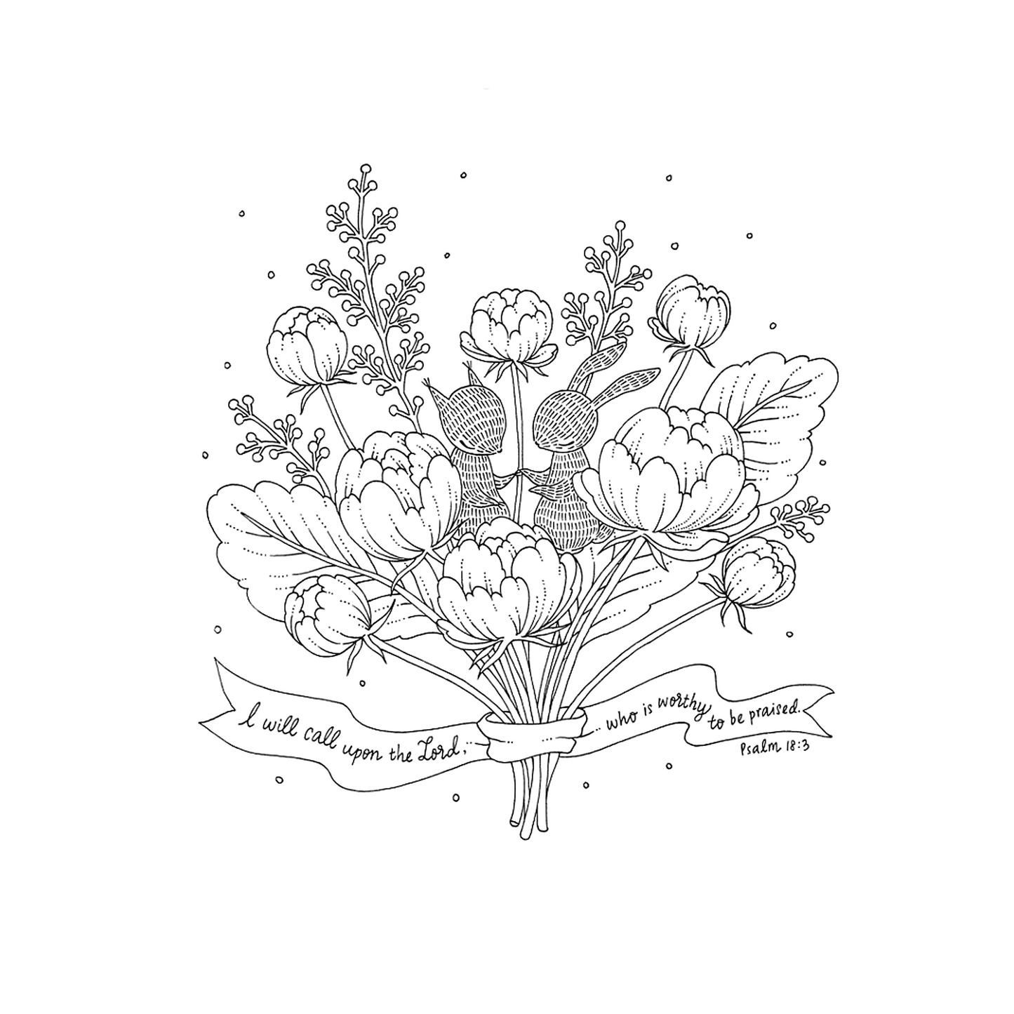Best Loved Psalms Coloring Book (Color Yourself Inspired) Paperback Compiled by Barbour Staff
