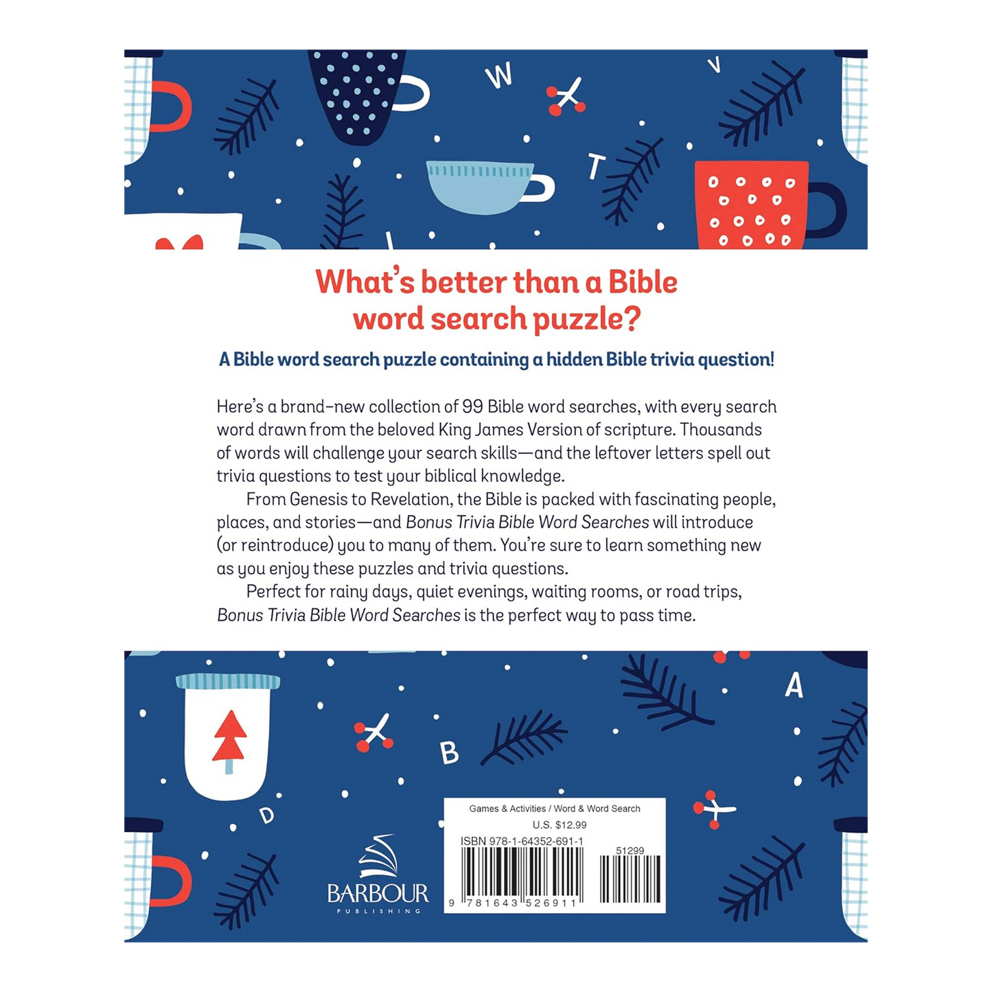 Bonus Trivia Bible Word Searches: 99 Puzzles with a Twist! Paperback Compiled by Barbour Staff - Activities
