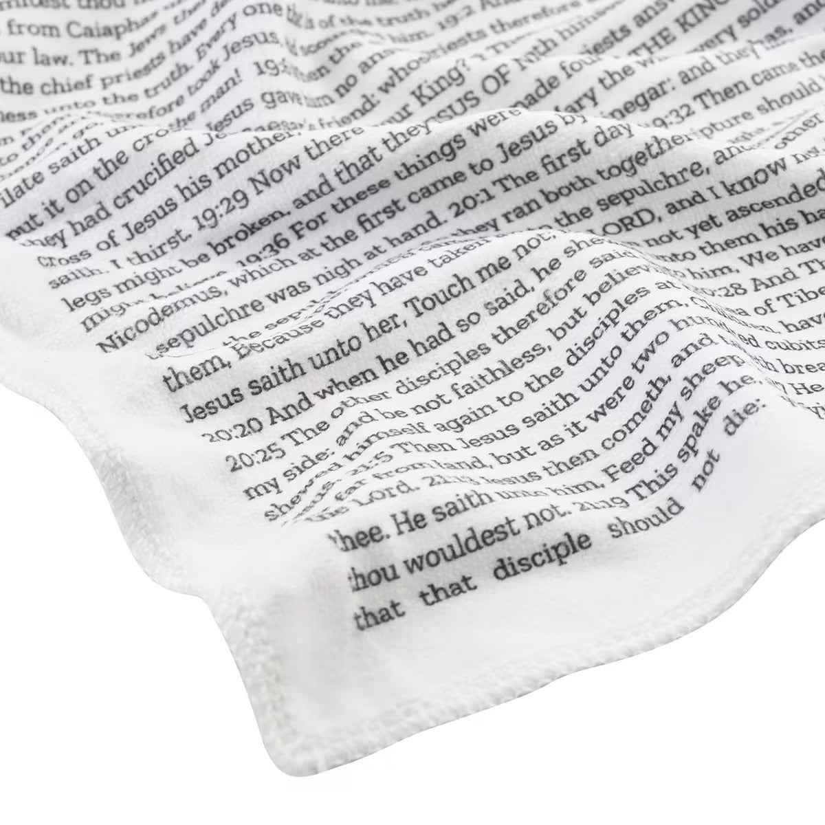 GOSPEL OF JOHN BELIEVER BLANKET.