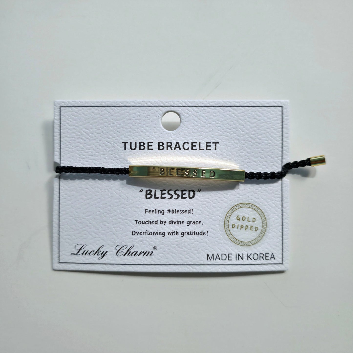 BLESSED Message Tube Bracelet