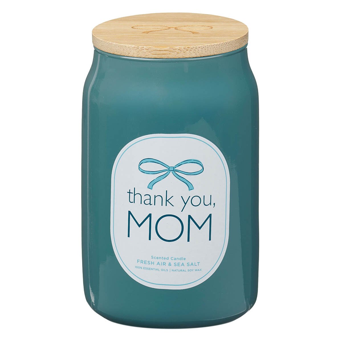 Thank You, Mom Fresh Air and Sea Salt Scented Candle in Glass Jar