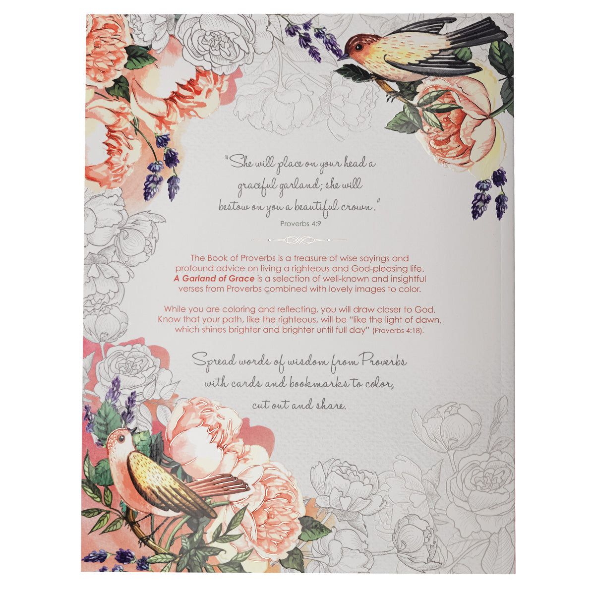 A Garland of Grace Proverbs - Coloring Book