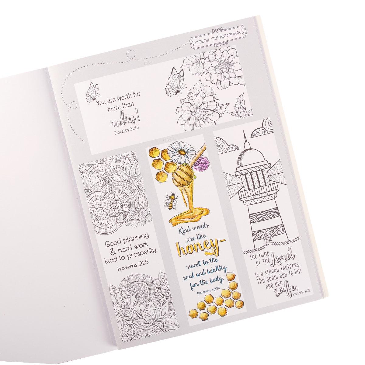 A Garland of Grace Proverbs - Coloring Book