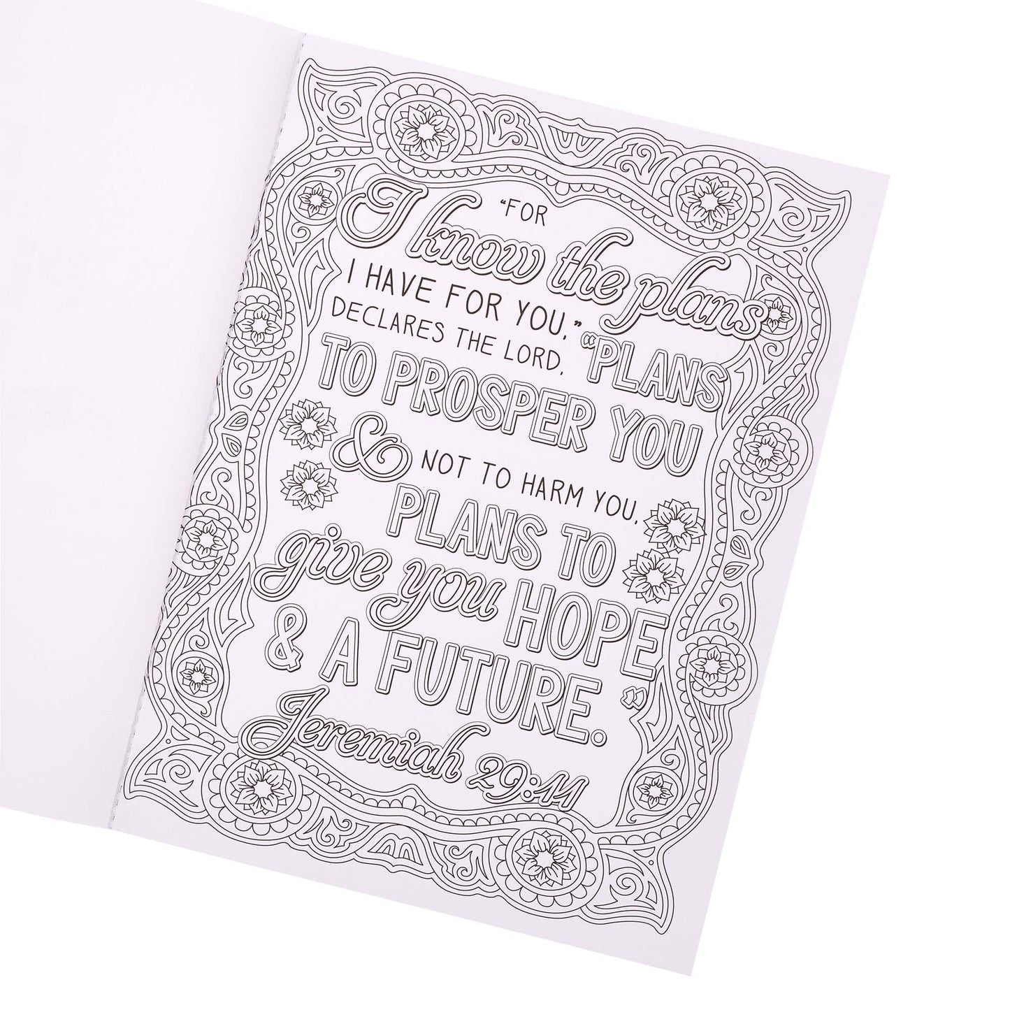 I Know the Plans I Have for You Coloring Book for Adults - Jeremiah 29:11 - Coloring Book