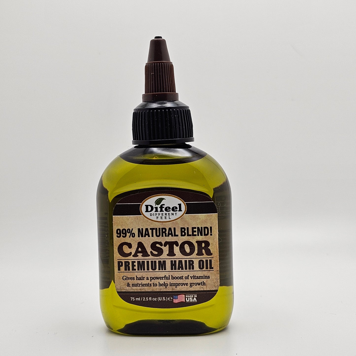DIFEEL HAIR OIL - CASTOR OIL 2.5 OZ
