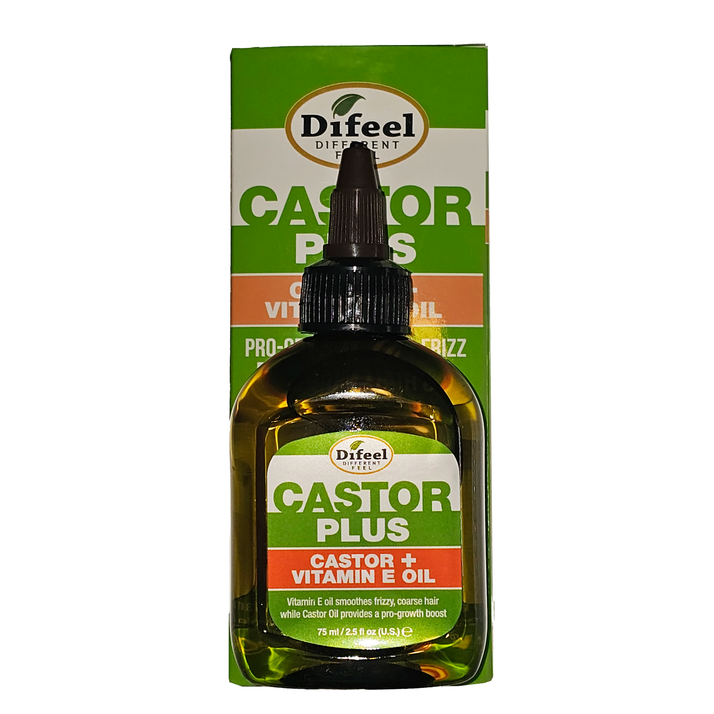 DIFEEL HAIR OIL - Castor Plus Vitamin E Oil 2.5 OZ