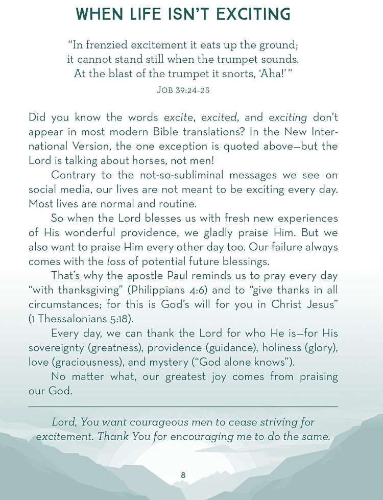 Choose Courage: 3-Minute Devotions for Men Paperback by David Sanford