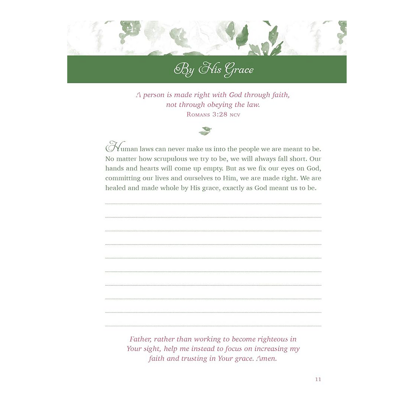 Choose Grace: 3-Minute Devotions for Women Journal Spiral-bound Compiled by Barbour Staff