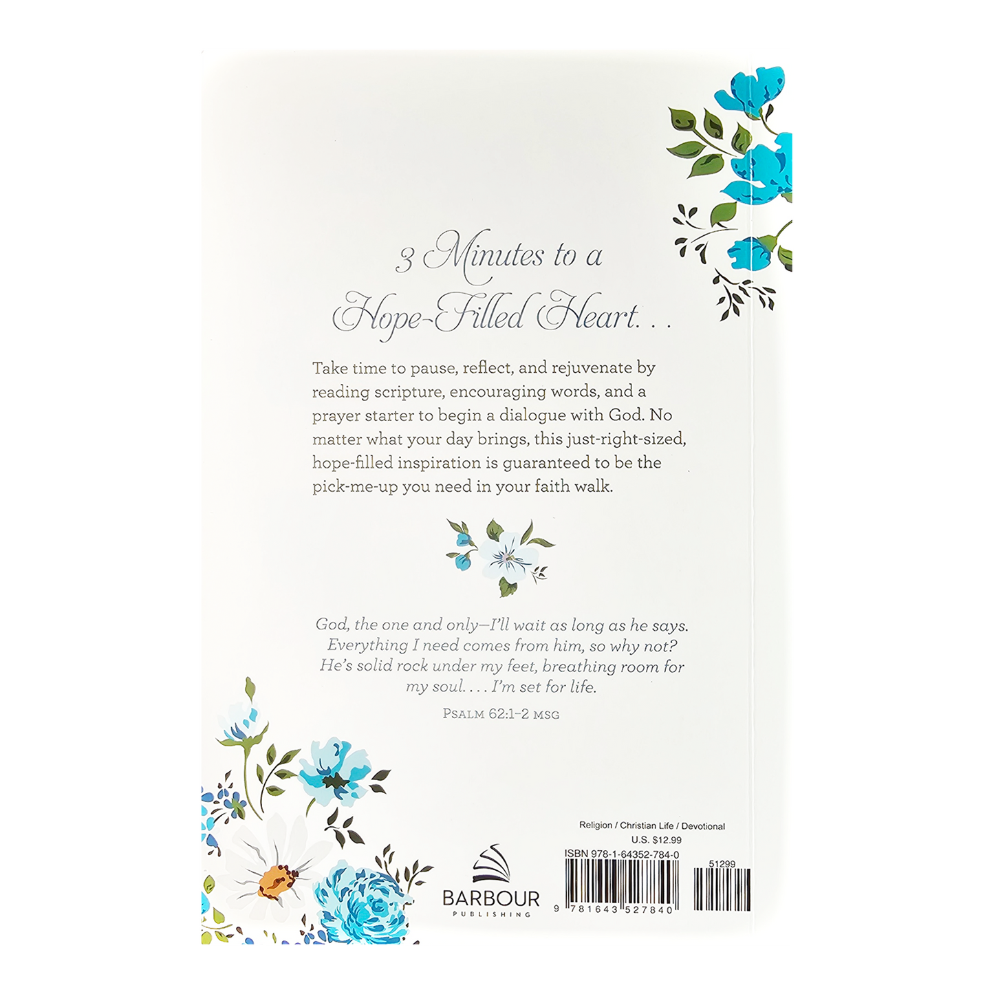 Choose Hope: 3-Minute Devotions for Women Journal Paperback Compiled by Barbour Staff (