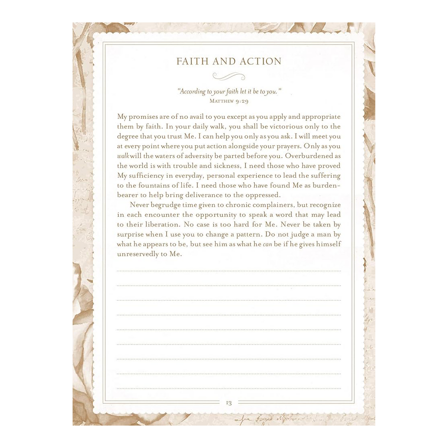 Come Away My Beloved Devotional Journal Paperback by Frances J. Roberts