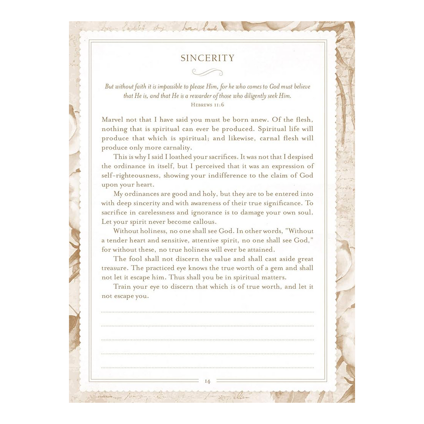 Come Away My Beloved Devotional Journal Paperback by Frances J. Roberts