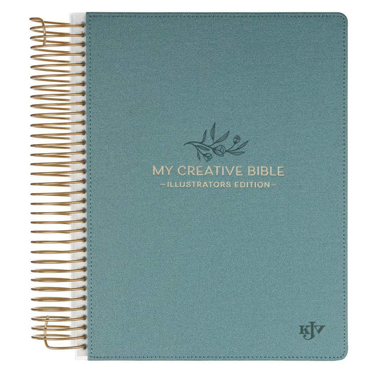 Teal Faux Leather Hardcover My Creative Bible Illustrators Edition by Christian Art Gifts