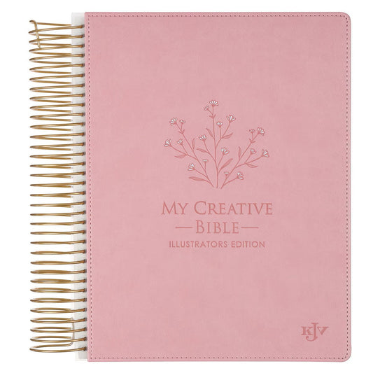 Pink Faux Leather Hardcover My Creative Bible Illustrators Edition by Christian Art Gifts
