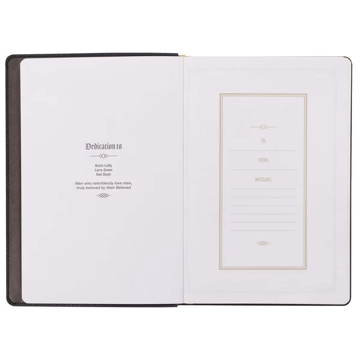 God's Daily Wisdom For Men Black Faux Leather Devotional