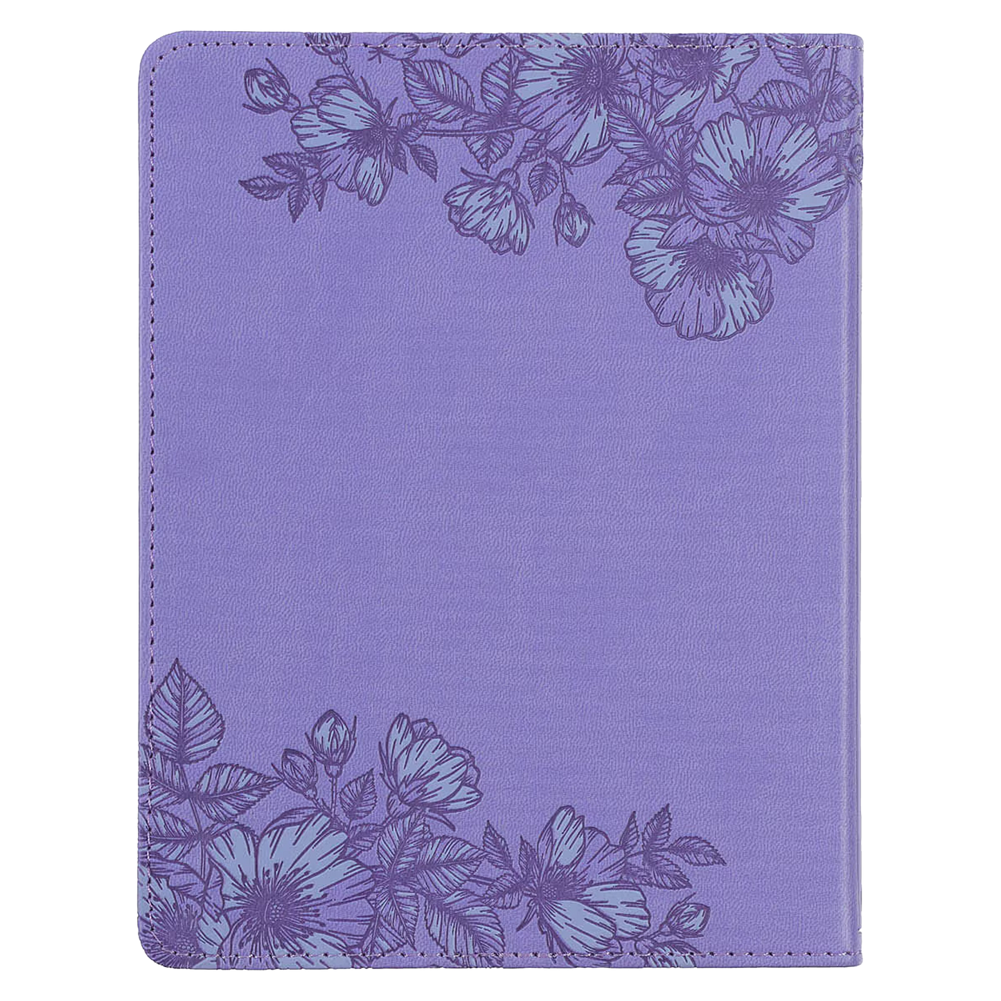 Strong and Courageous Purple Faux Leather Devotional