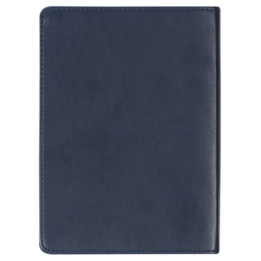 Moments With God For Moms Navy Faux Leather Daily Devotional
