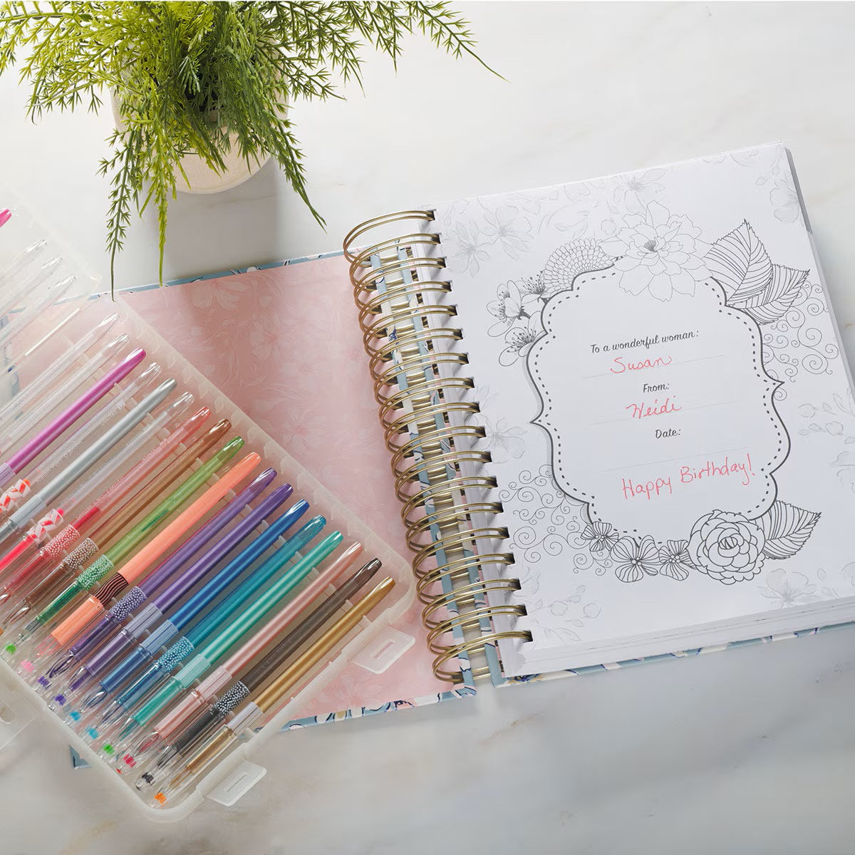 The Illustrated Words of Jesus for Women Coloring Devotional by Carolyn Larsen