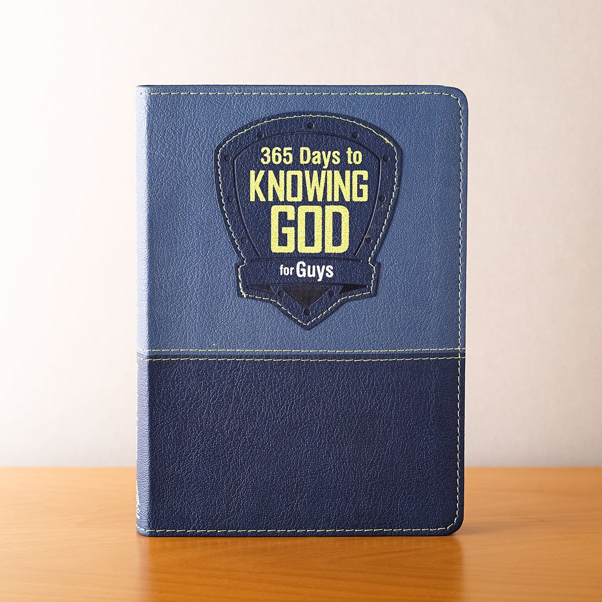 365 Days to Knowing God for Guys Devotional - Faux Leather Edition BY CAROLYN LARSEN - Men's Devotional
