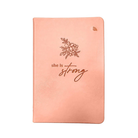 She is Strong — Proverbs 31:25 - Logos Tap Journal - Daily Bible Verse