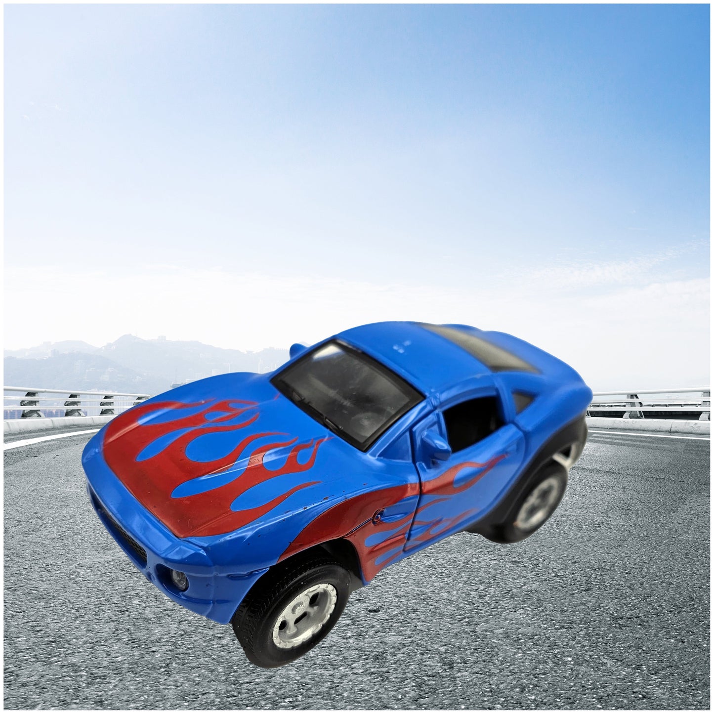 Die Cast Pull-Back Race Car w/ Lights And Sound- 4.5 Inch