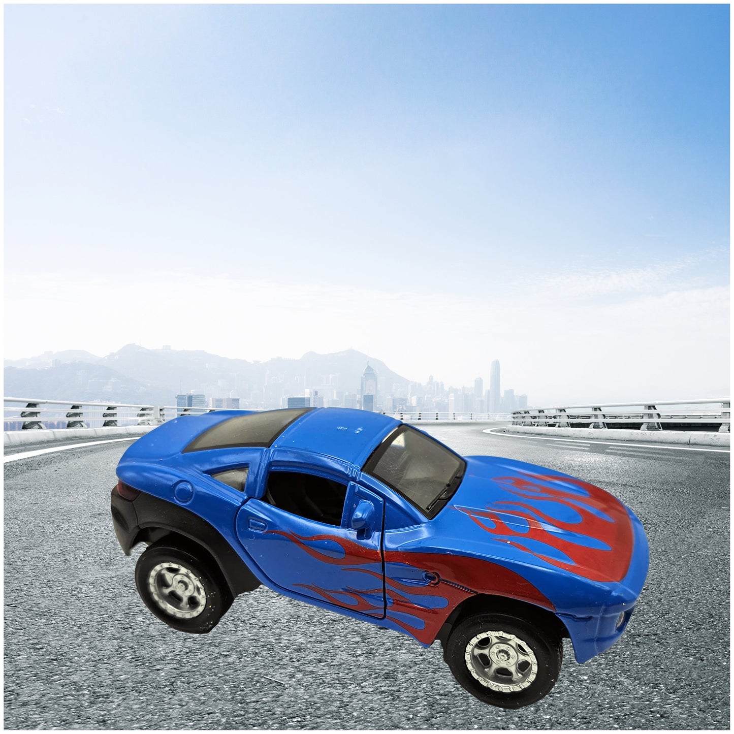 Die Cast Pull-Back Race Car w/ Lights And Sound- 4.5 Inch