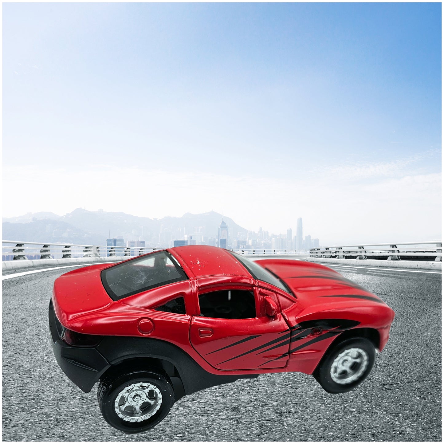 Die Cast Pull-Back Race Car w/ Lights And Sound- 4.5 Inch