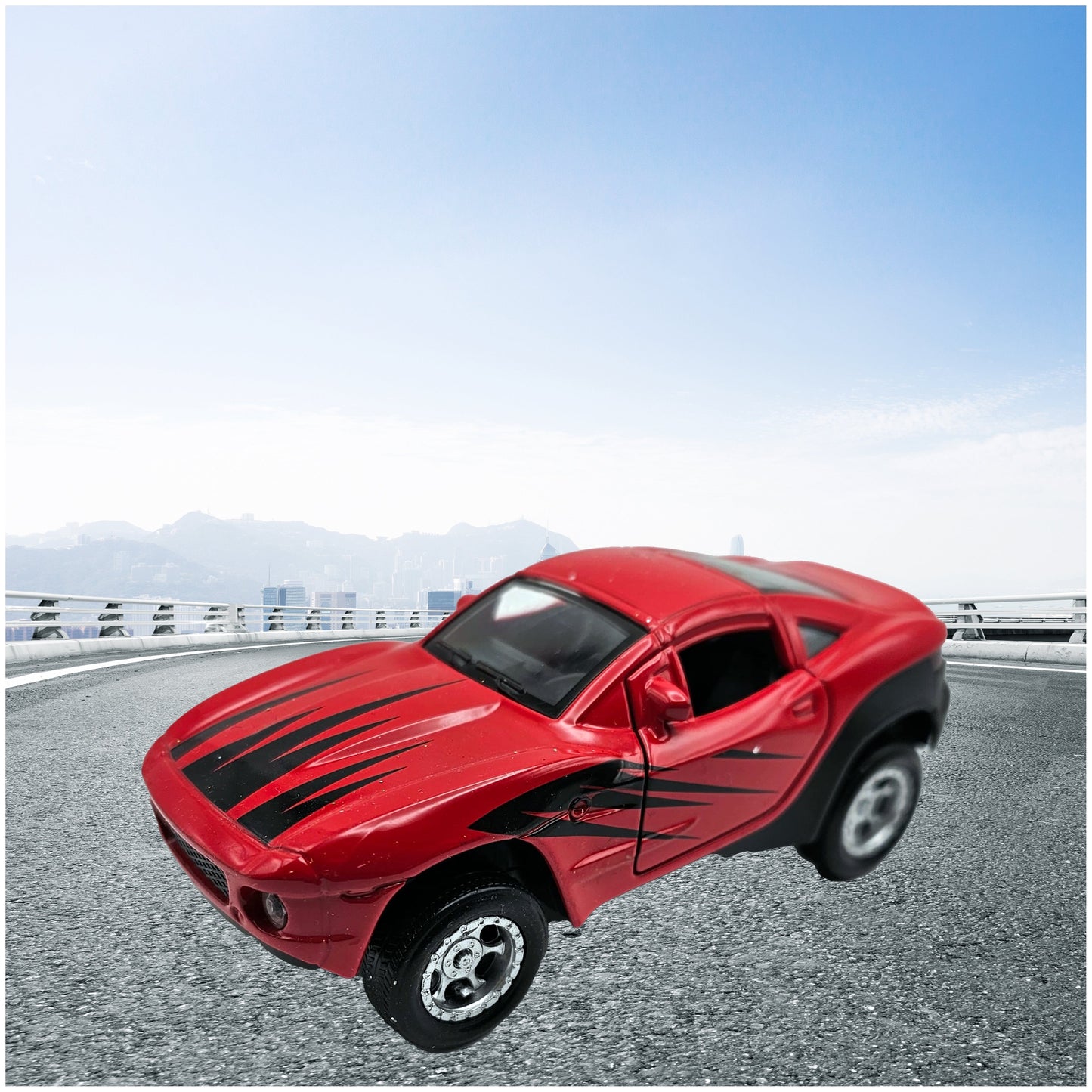 Die Cast Pull-Back Race Car w/ Lights And Sound- 4.5 Inch