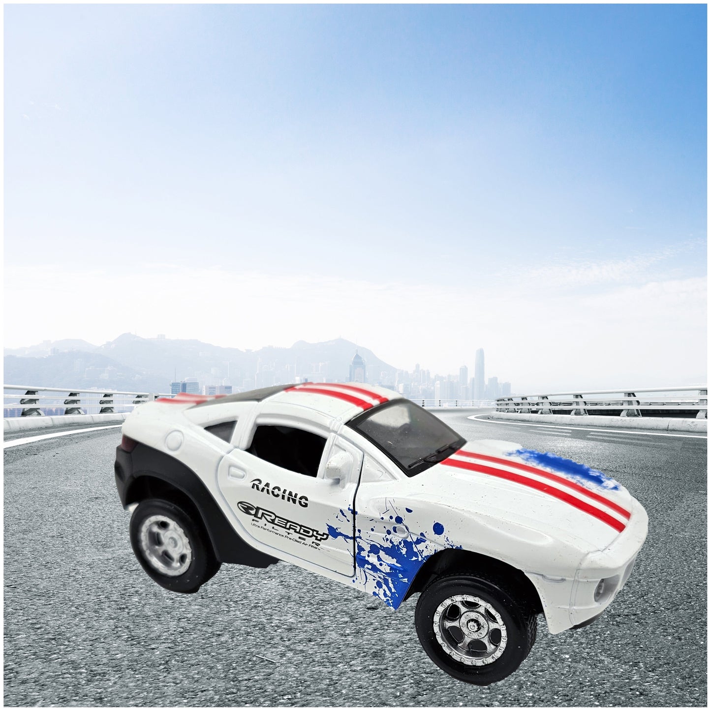 Die Cast Pull-Back Race Car w/ Lights And Sound- 4.5 Inch