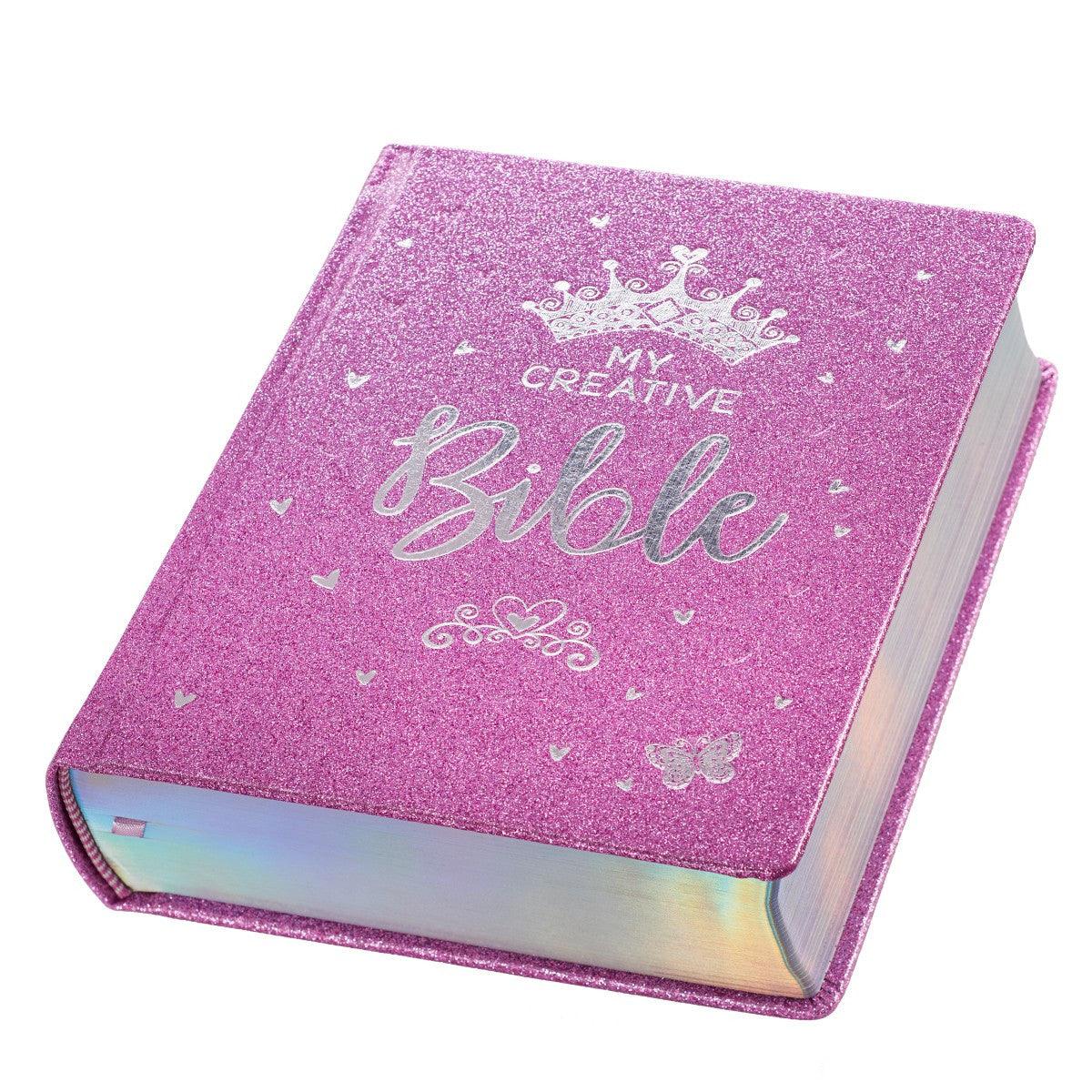 Purple Glitter My Creative Bible for Girls - an ESV Journaling Bible By Amanda Cowles