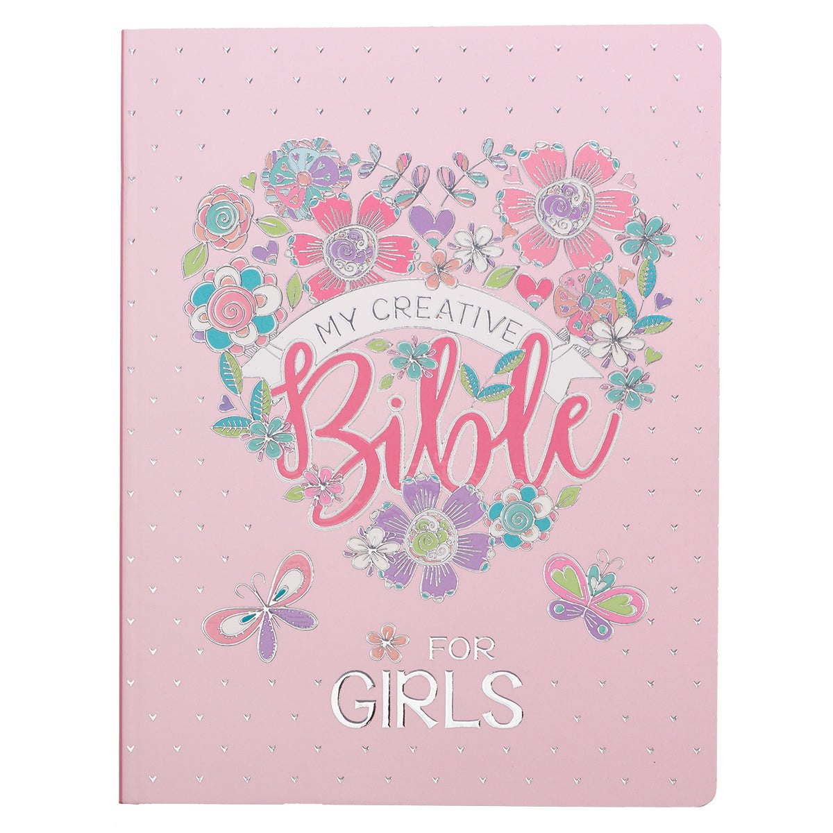 Pink Floral Heart Flexcover My Creative Bible for Girls - an ESV Journaling Bible BY AMANDA COWLES