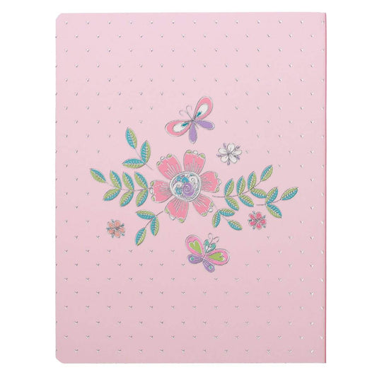 Pink Floral Heart Flexcover My Creative Bible for Girls - an ESV Journaling Bible BY AMANDA COWLES