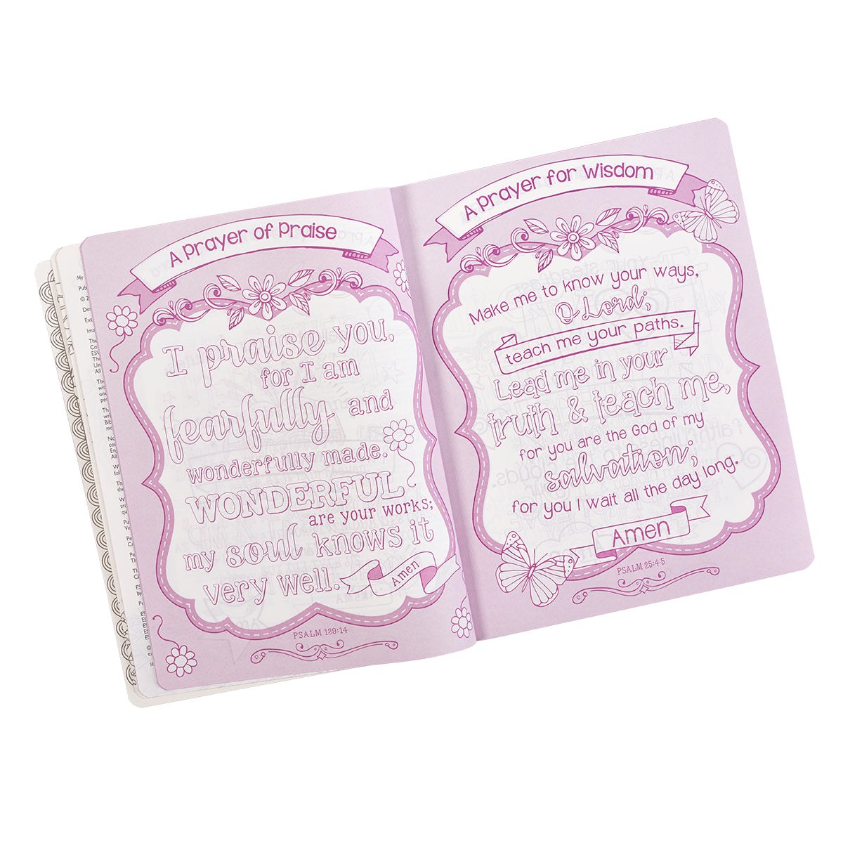 Pink Floral Heart Flexcover My Creative Bible for Girls - an ESV Journaling Bible BY AMANDA COWLES